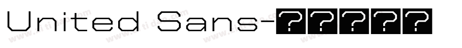 United Sans字体转换